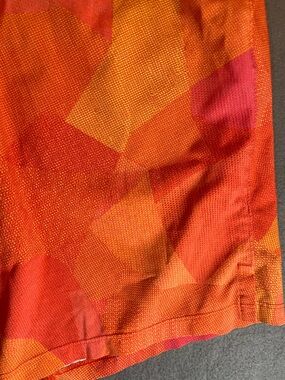 lululemon athletica Men’s Athletic Shorts in Orange and Pink Geometric Print